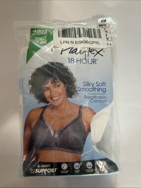 Playtex 18 Hour Silky Soft Smoothing Bra in Black